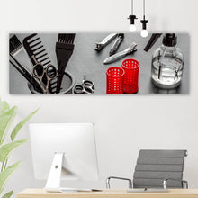 Lade das Bild in den Galerie-Viewer, Poster Friseurzubehör Panorama