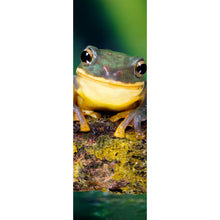Lade das Bild in den Galerie-Viewer, Aluminiumbild gebürstet Frosch Smile Panorama Hoch