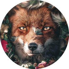Lade das Bild in den Galerie-Viewer, Aluminiumbild Fuchs im Blütenwald Kreis