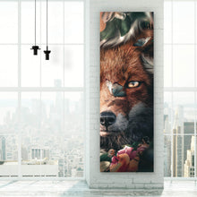 Lade das Bild in den Galerie-Viewer, Poster Fuchs im Blütenwald Panorama Hoch