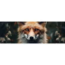 Lade das Bild in den Galerie-Viewer, Leinwandbild Fuchs im Wald Digital Art Panorama