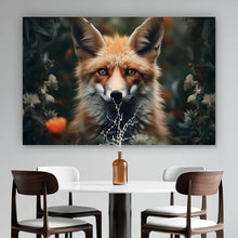 Lade das Bild in den Galerie-Viewer, Poster Fuchs im Wald Digital Art Querformat