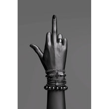 Lade das Bild in den Galerie-Viewer, Aluminiumbild gebürstet Fuck you Hochformat