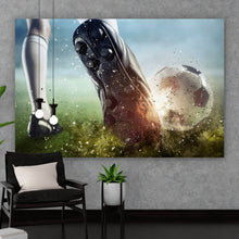 Lade das Bild in den Galerie-Viewer, Acrylglasbild Fußballspieler im Stadion Querformat