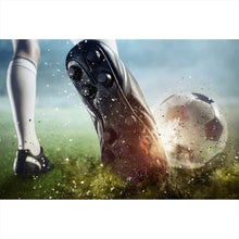 Lade das Bild in den Galerie-Viewer, Leinwandbild Fußballspieler im Stadion Querformat