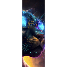 Lade das Bild in den Galerie-Viewer, Acrylglasbild Galaktischer Black Panther Panorama Hoch