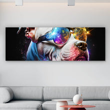 Lade das Bild in den Galerie-Viewer, Acrylglasbild Galaktischer Fantasie Hund Panorama