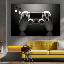 Lade das Bild in den Galerie-Viewer, Poster Game Controller Grau Querformat