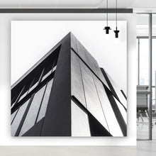Lade das Bild in den Galerie-Viewer, Leinwandbild Gebäude Moderne Architektur Quadrat