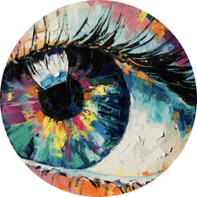Lade das Bild in den Galerie-Viewer, Aluminiumbild Gemälde Abstraktes Auge Kreis