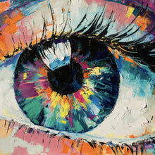 Lade das Bild in den Galerie-Viewer, Poster Gemälde Abstraktes Auge Quadrat