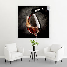 Lade das Bild in den Galerie-Viewer, Acrylglasbild Genussvoller Rotwein Quadrat