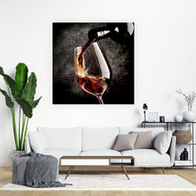 Lade das Bild in den Galerie-Viewer, Acrylglasbild Genussvoller Rotwein Quadrat