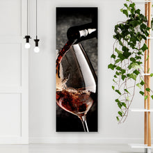 Lade das Bild in den Galerie-Viewer, Poster Genussvoller Rotwein Panorama Hoch