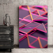 Lade das Bild in den Galerie-Viewer, Poster Oberfläche aus Dreiecken Hochformat
