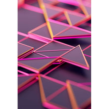 Lade das Bild in den Galerie-Viewer, Poster Oberfläche aus Dreiecken Hochformat