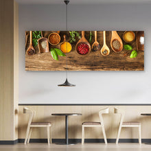 Lade das Bild in den Galerie-Viewer, Poster Gewürze im Landhausstil Panorama