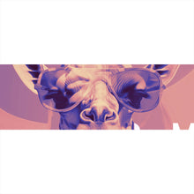 Lade das Bild in den Galerie-Viewer, Leinwandbild Giraffe Smile Modern Art Panorama