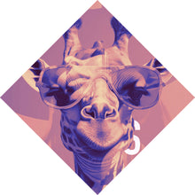 Lade das Bild in den Galerie-Viewer, Poster Giraffe Smile Modern Art Raute