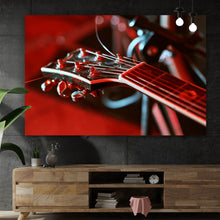 Lade das Bild in den Galerie-Viewer, Aluminiumbild Gitarrengriffbrett Querformat