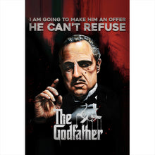 Lade das Bild in den Galerie-Viewer, Poster Godfather der Pate Portrait Hochformat