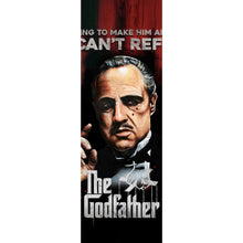 Lade das Bild in den Galerie-Viewer, Leinwandbild Godfather der Pate Portrait Panorama Hoch