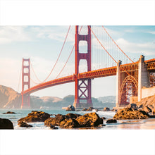 Lade das Bild in den Galerie-Viewer, Leinwandbild Golden Gate Bridge Querformat