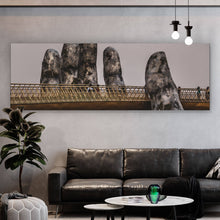 Lade das Bild in den Galerie-Viewer, Poster Goldene Brücke Vietnam Panorama