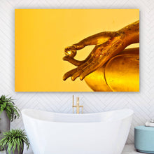 Lade das Bild in den Galerie-Viewer, Poster Goldene Buddha Hand Querformat