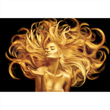 Lade das Bild in den Galerie-Viewer, Poster Goldene Frau No.1 Querformat