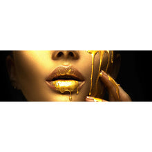 Lade das Bild in den Galerie-Viewer, Poster Goldene Lippen No.4 Panorama