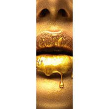 Lade das Bild in den Galerie-Viewer, Leinwandbild Goldene Lippen No.4 Panorama Hoch
