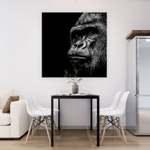 Lade das Bild in den Galerie-Viewer, Spannrahmenbild Gorilla Porträt Quadrat