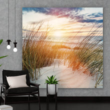 Lade das Bild in den Galerie-Viewer, Poster Dünen bei Sonnenaufgang Quadrat