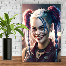 Lade das Bild in den Galerie-Viewer, Aluminiumbild Crazy Harley Digital Art No.1 Hochformat