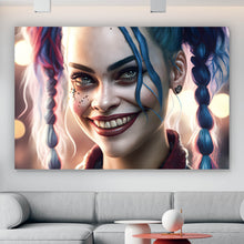 Lade das Bild in den Galerie-Viewer, Poster Crazy Harley Digital Art No.1 Querformat