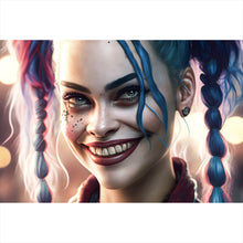Lade das Bild in den Galerie-Viewer, Poster Crazy Harley Digital Art No.1 Querformat