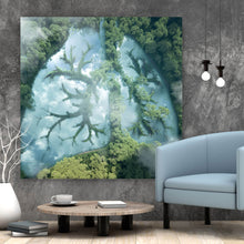 Lade das Bild in den Galerie-Viewer, Acrylglasbild Grüne Lunge des Planeten Quadrat