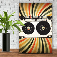 Lade das Bild in den Galerie-Viewer, Poster Grunge Kassette Hochformat