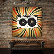 Lade das Bild in den Galerie-Viewer, Poster Grunge Kassette Quadrat