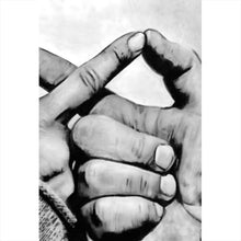 Lade das Bild in den Galerie-Viewer, Poster Hände Zeichenstil Vintage Hochformat