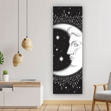 Lade das Bild in den Galerie-Viewer, Poster Halbmond mit Sterne Panorama Hoch