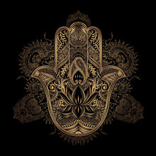 Lade das Bild in den Galerie-Viewer, Poster Hamsa Hand Gold Quadrat