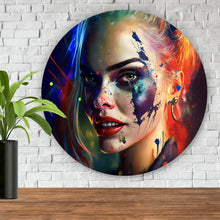 Lade das Bild in den Galerie-Viewer, Aluminiumbild gebürstet Harley Abstrakt Kreis