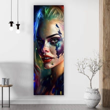 Lade das Bild in den Galerie-Viewer, Leinwandbild Harley Abstrakt Panorama Hoch