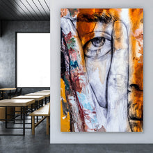 Lade das Bild in den Galerie-Viewer, Aluminiumbild Have a Look Abstrakt Hochformat