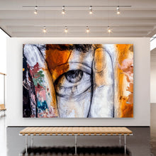 Lade das Bild in den Galerie-Viewer, Spannrahmenbild Have a Look Abstrakt Querformat