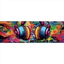 Lade das Bild in den Galerie-Viewer, Poster Headphones Street Art Panorama