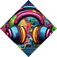 Lade das Bild in den Galerie-Viewer, Poster Headphones Street Art Raute