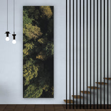 Lade das Bild in den Galerie-Viewer, Acrylglasbild Herbstbäume im Wald Panorama Hoch